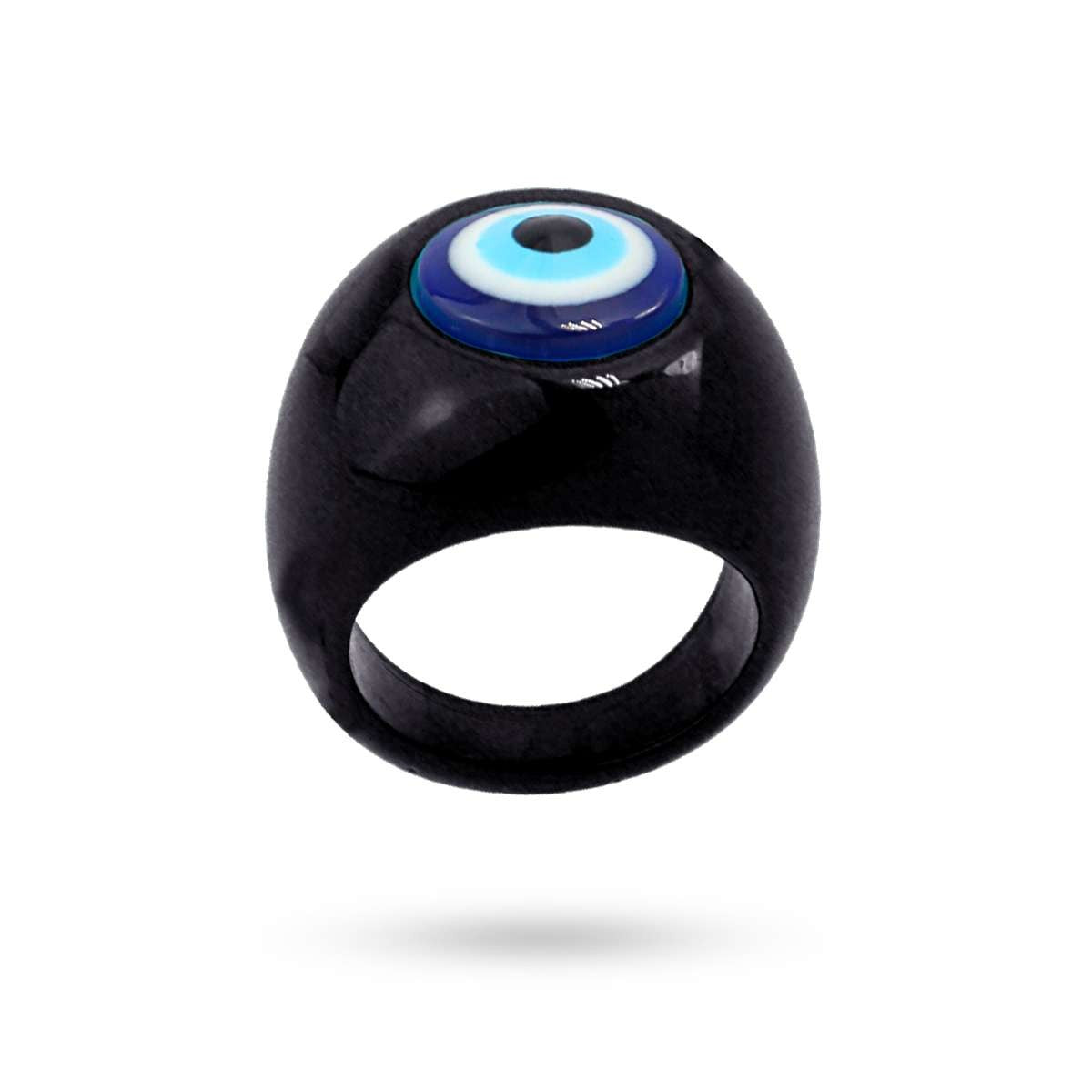 Anillo Ojo Turco Negro Anartxy