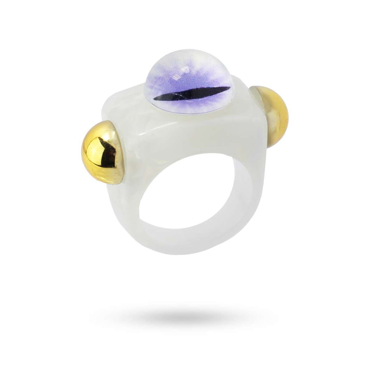 Anillo Ojo de Dragón Blanco Anartxy