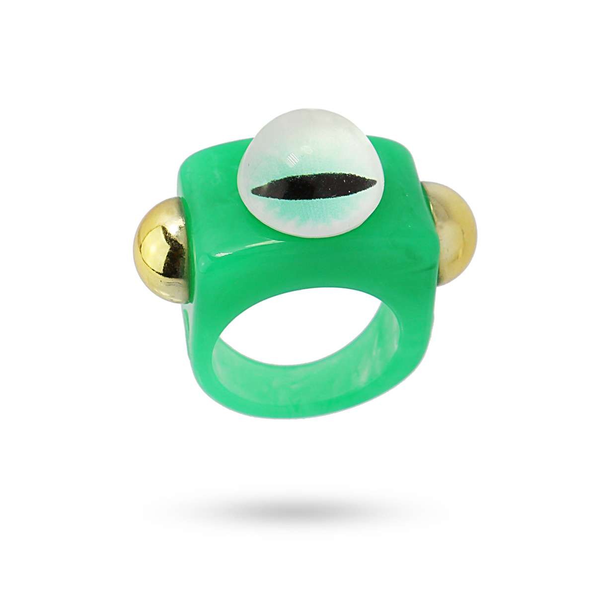 Anillo Ojo de Dragón Verde Anartxy