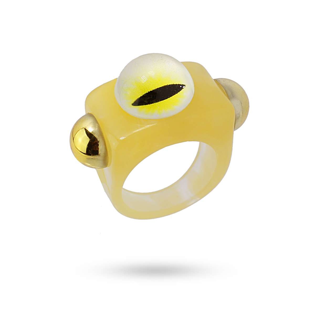 Anillo Ojo de Dragón Amarillo Anartxy
