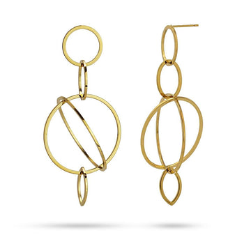 Pendientes Douglas Dorado Anartxy