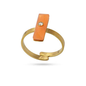 Anillo Gardenia Naranja Anartxy