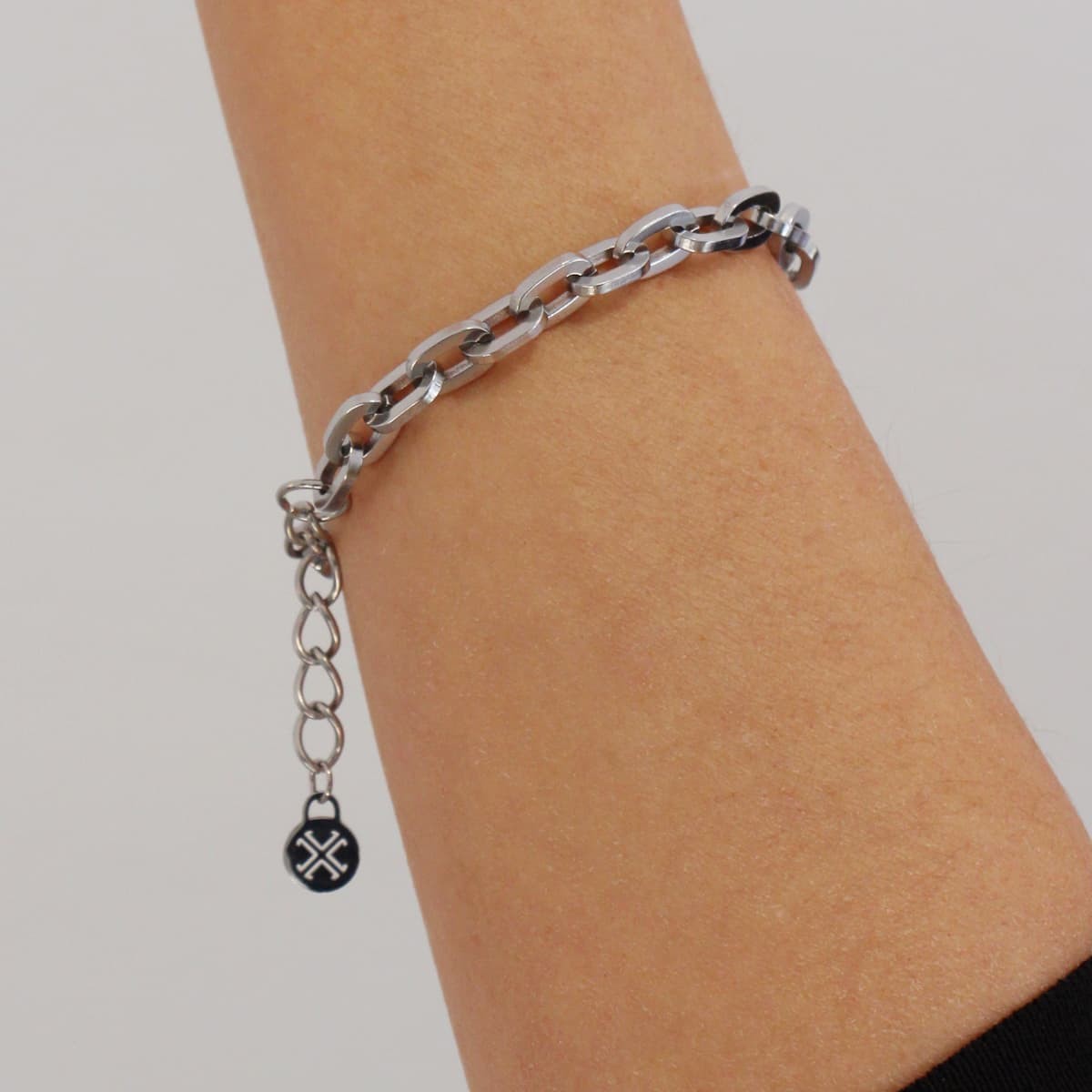 Pulsera eslabones unisex BPU602 plata