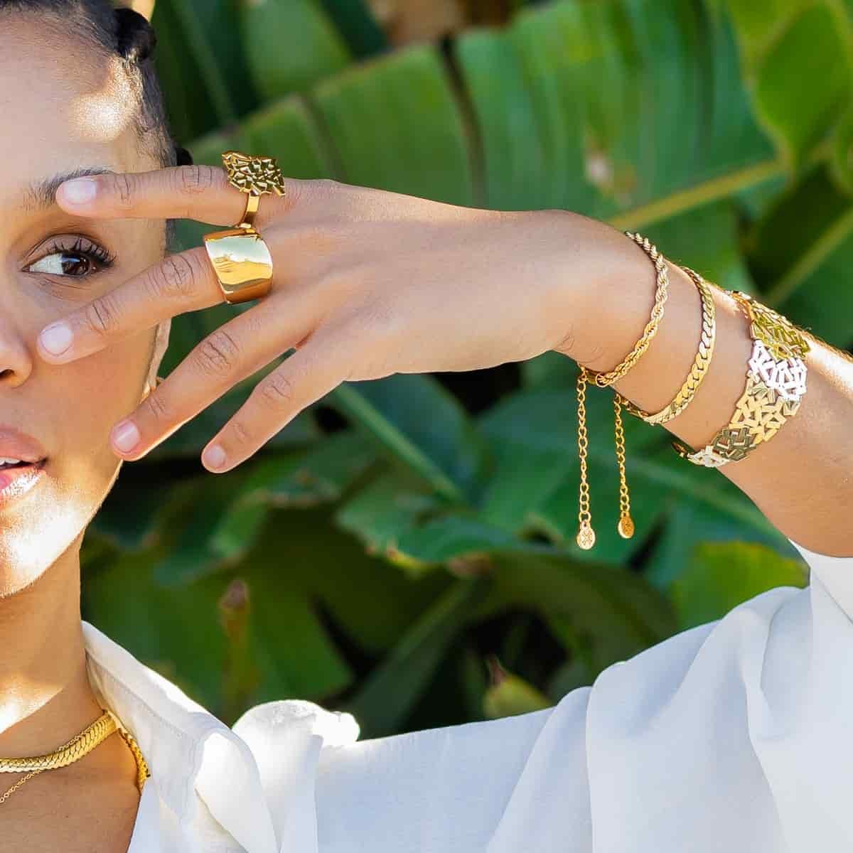 Anillo Febe Dorado Anartxy