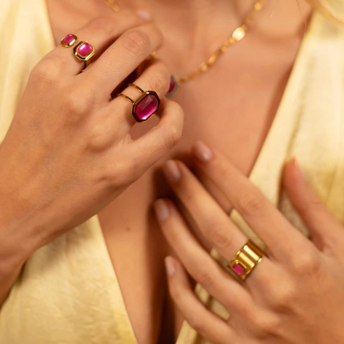 Anillo Abelia Rosa Anartxy