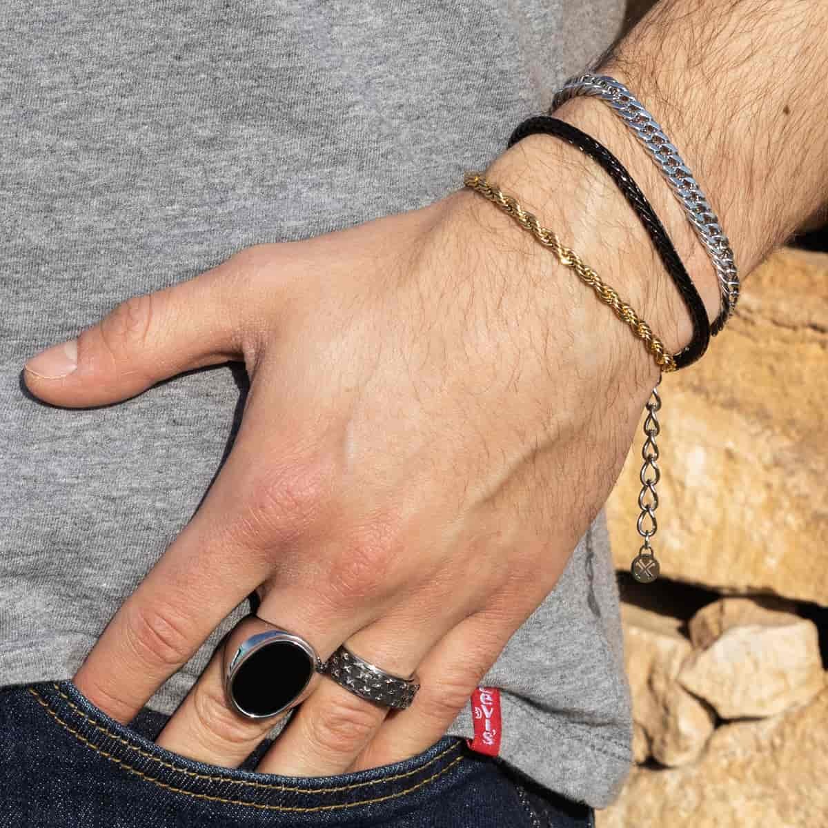 Pulsera Julio Plateado Anartxy