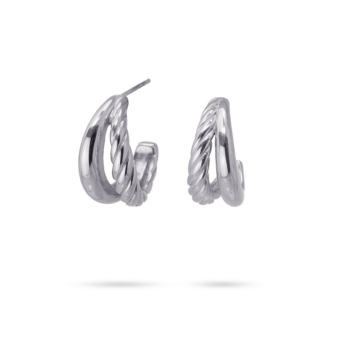 Aros Keira Plateado Anartxy