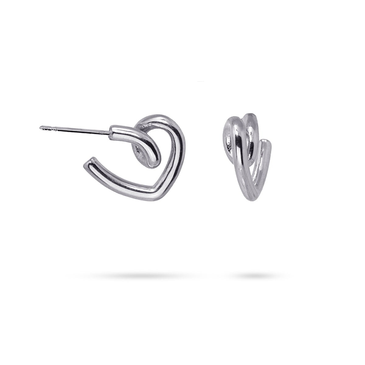 Pendientes 'loop' CPE222 plata anartxy
