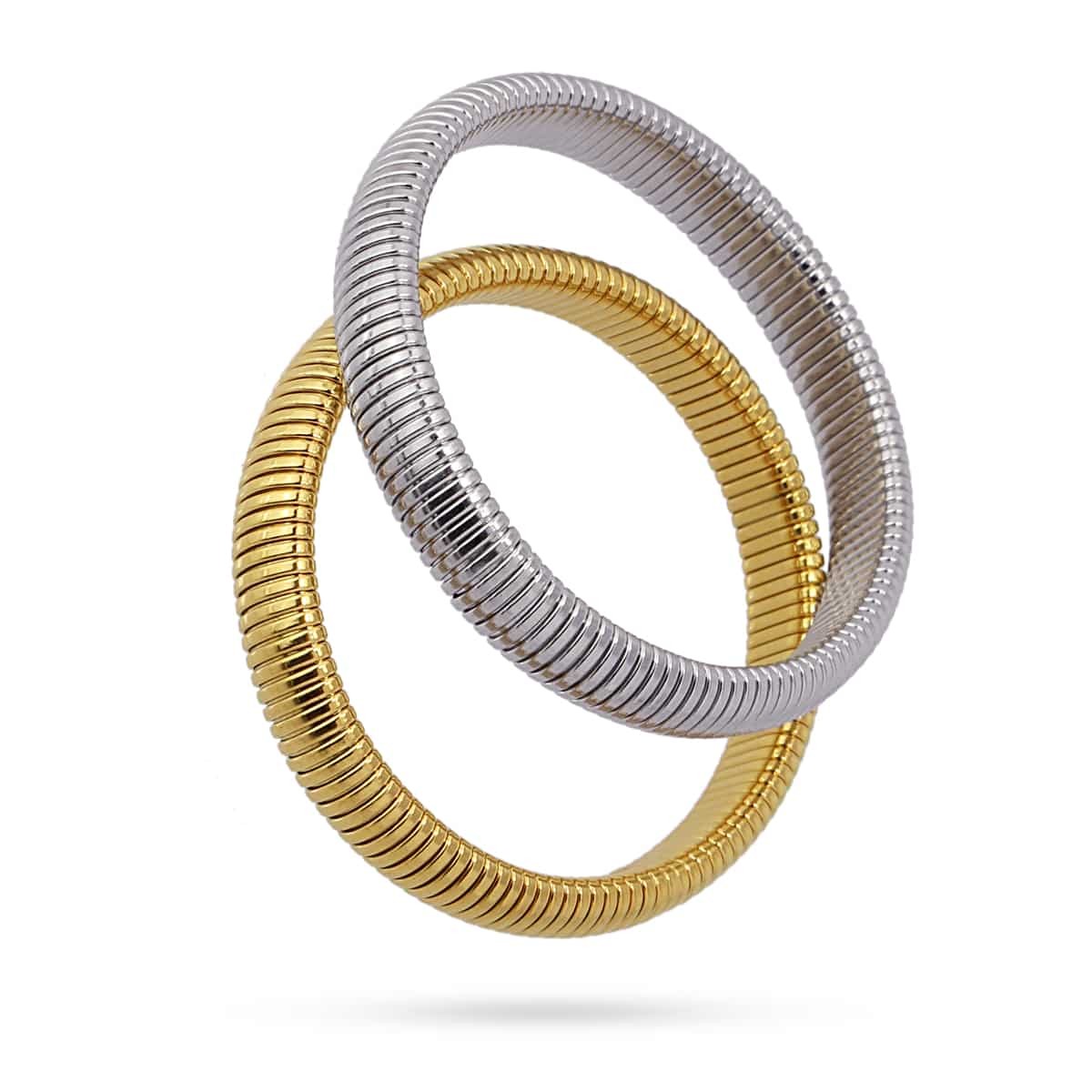 Pulsera fuelle BPU630 oro acero plata