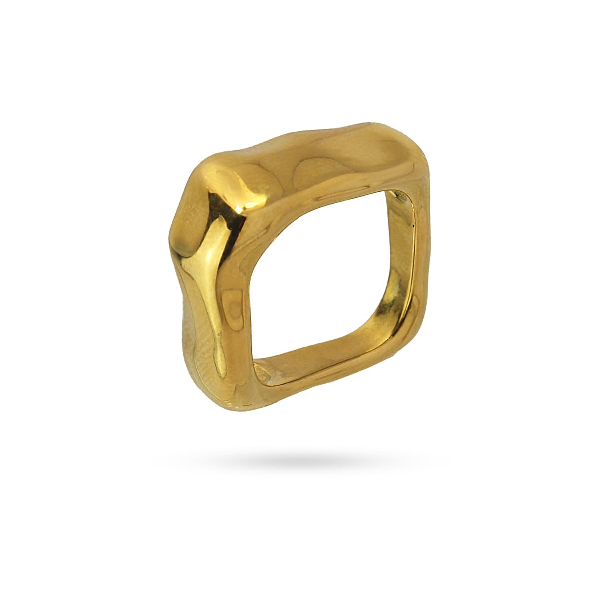 Anillo Cuadrado Dorado Anartxy