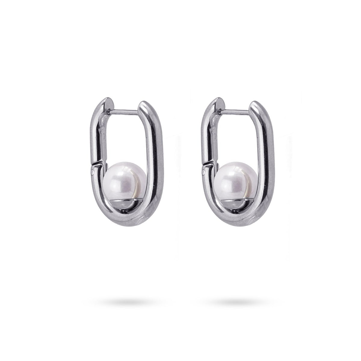 Aros Tiberia Plateado Anartxy