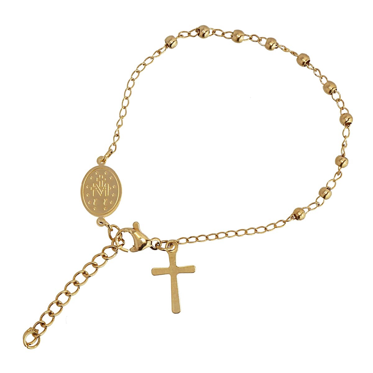 Pulsera Rosario Dorado Anartxy
