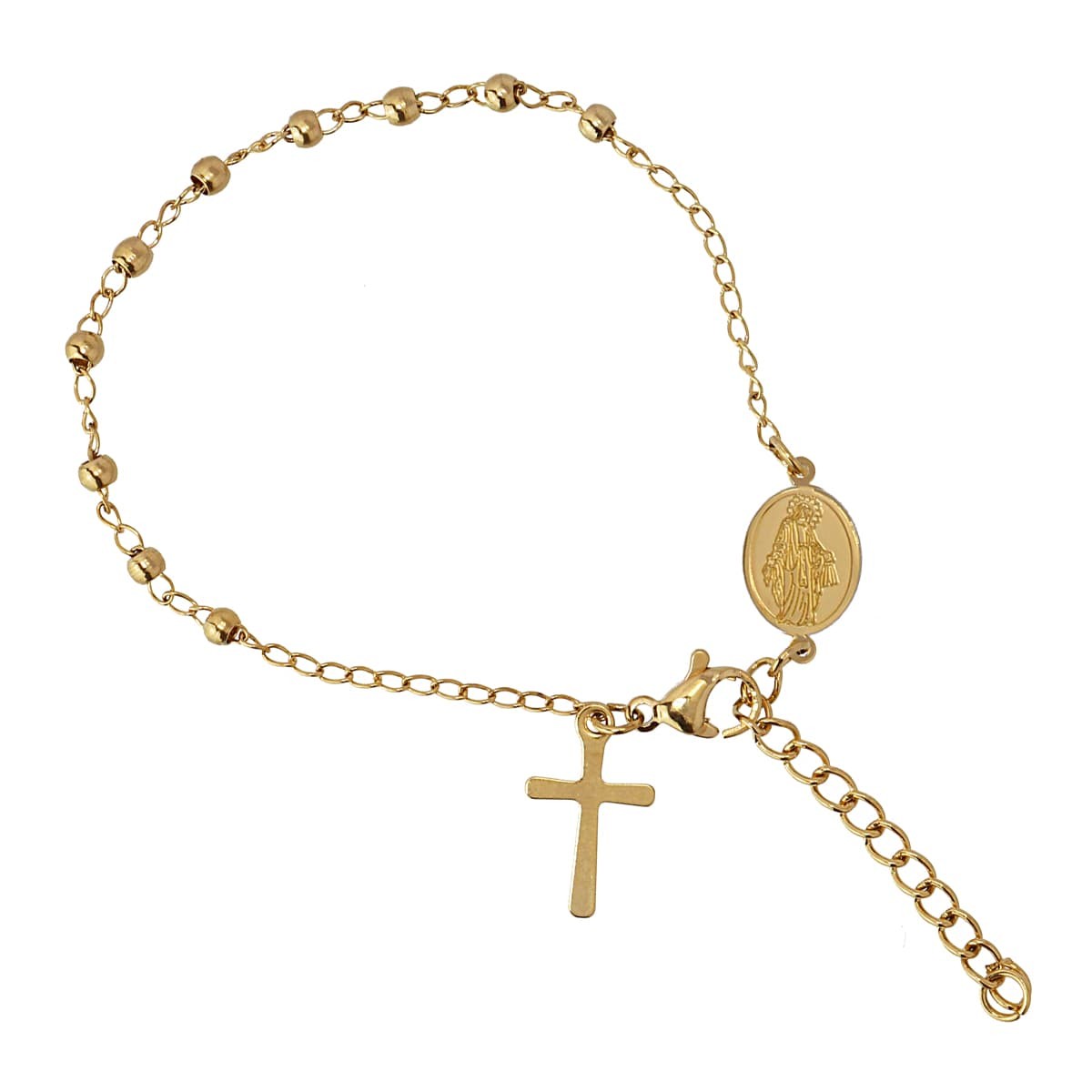 Pulsera Rosario Dorado Anartxy