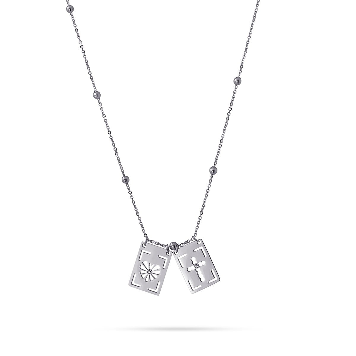 Collar Escapulario Plateado Anartxy
