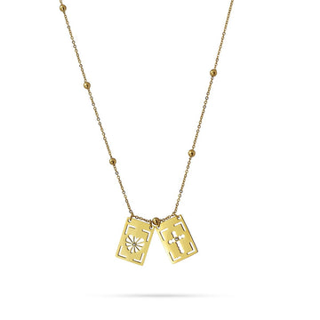 Collar Escapulario Dorado Anartxy