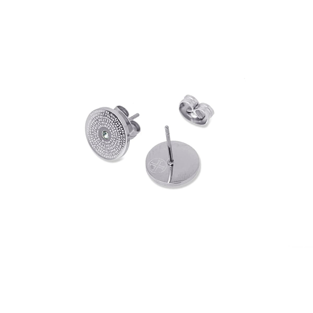 Pendientes Versículo Plateado Anartxy