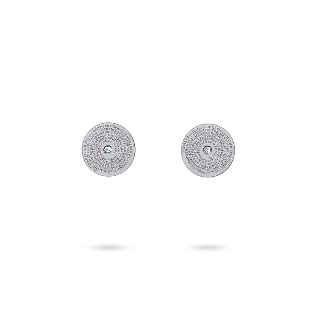 Pendientes Versículo Plateado Anartxy