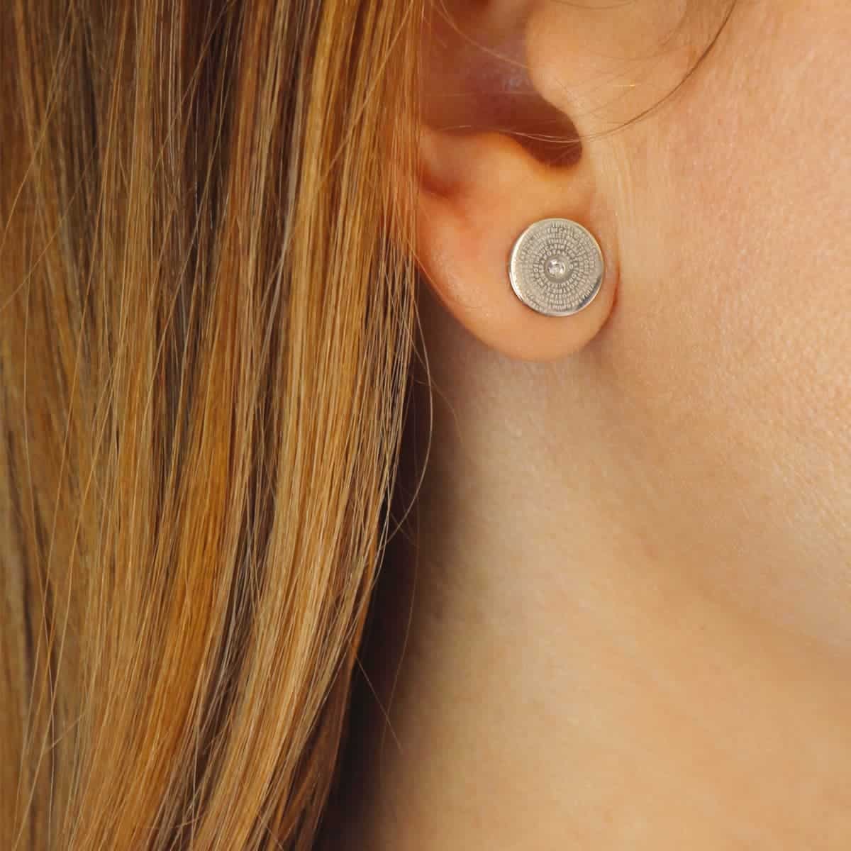 Pendientes Versículo Plateado Anartxy