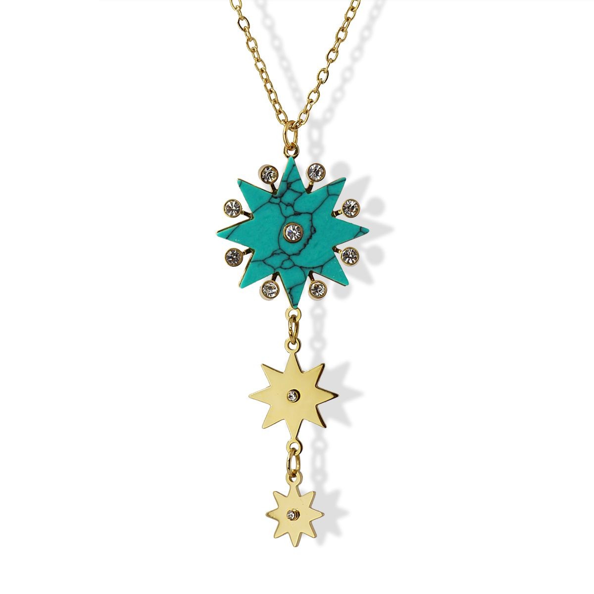 Collar estrella piedra circonitas