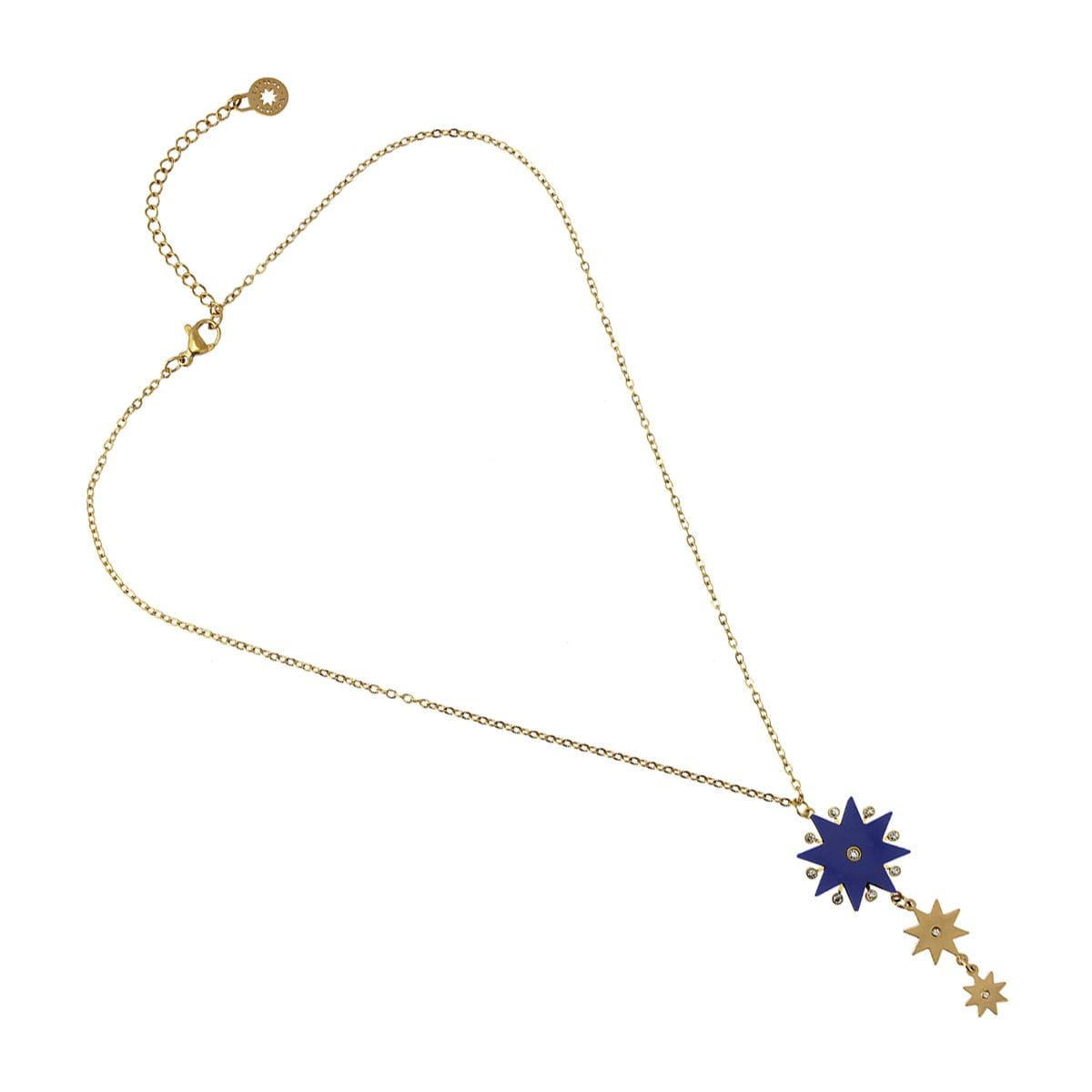 Collar estrella piedra colgante