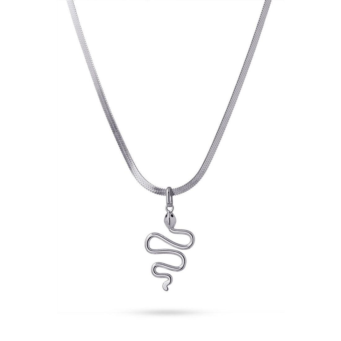 Collar Pitón Plateado Anartxy