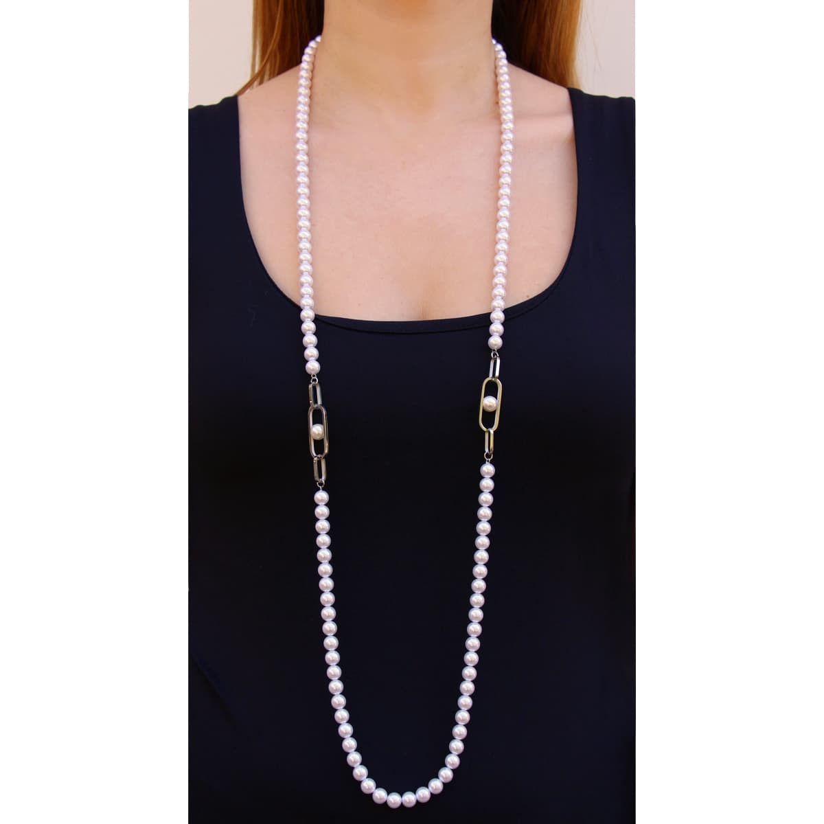 Collar perla BCO504 mujer