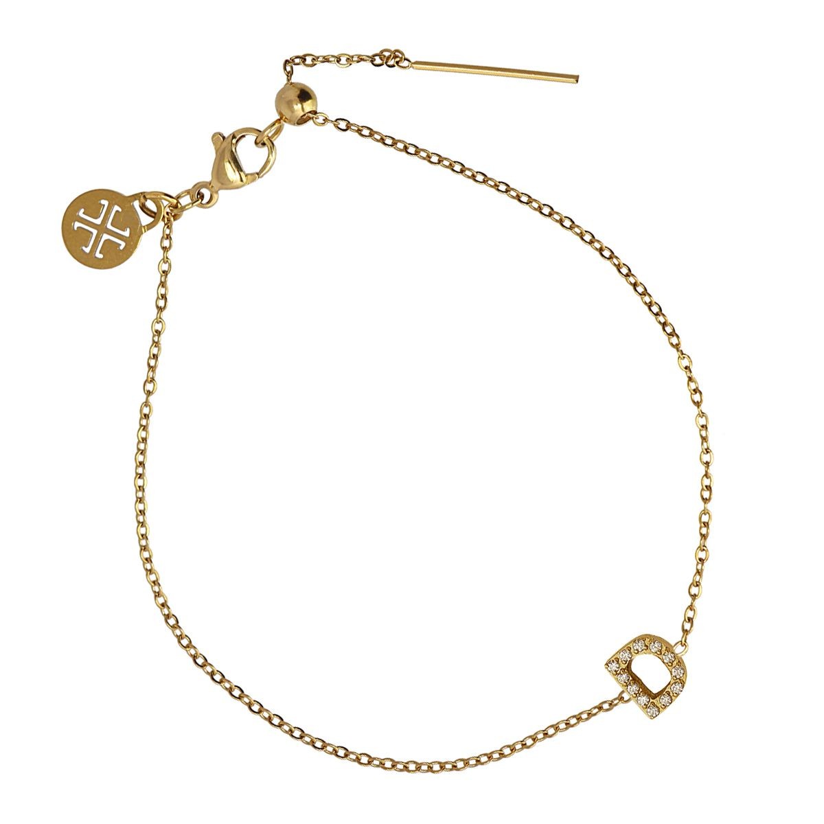 Pulsera Letra Dorado D Anartxy
