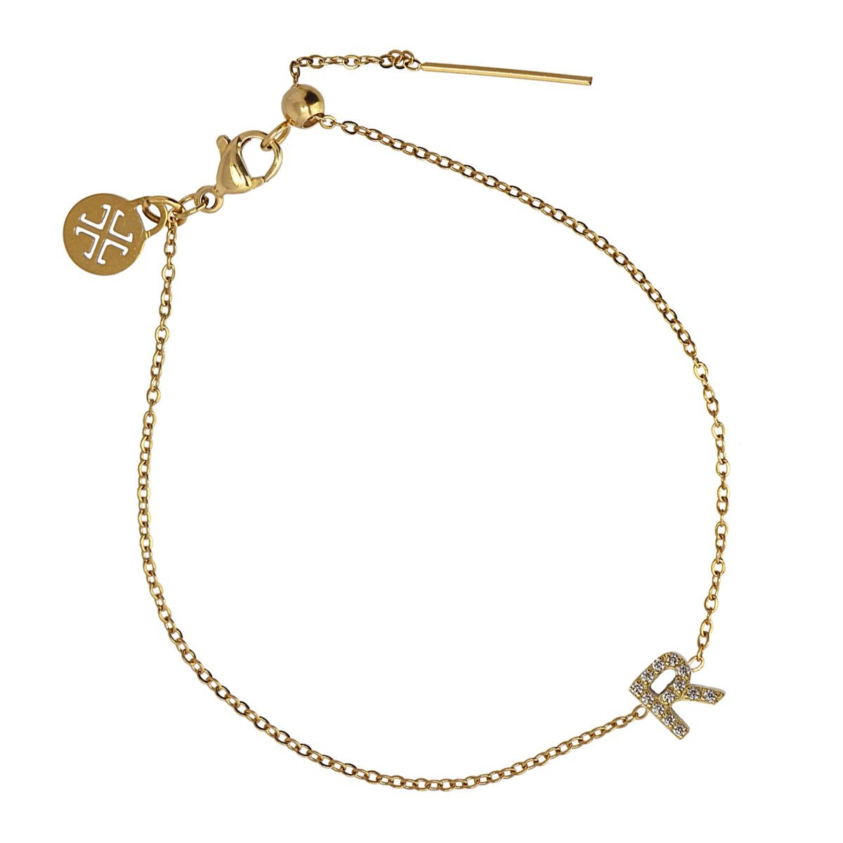 Pulsera Letra Dorado R Anartxy