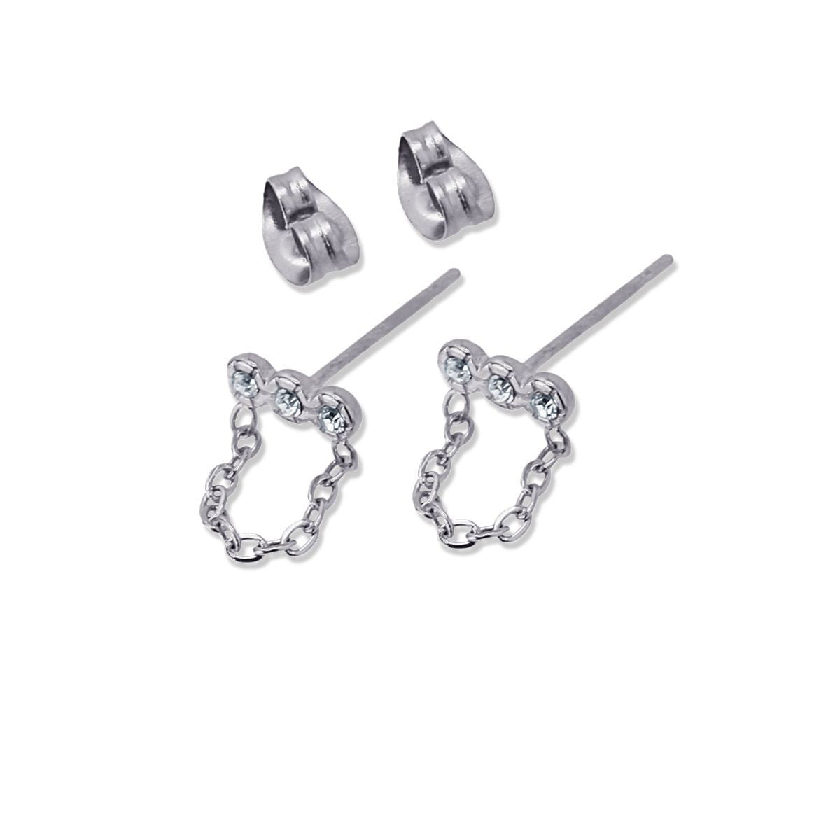 Pendientes Naomi Plateado Anartxy