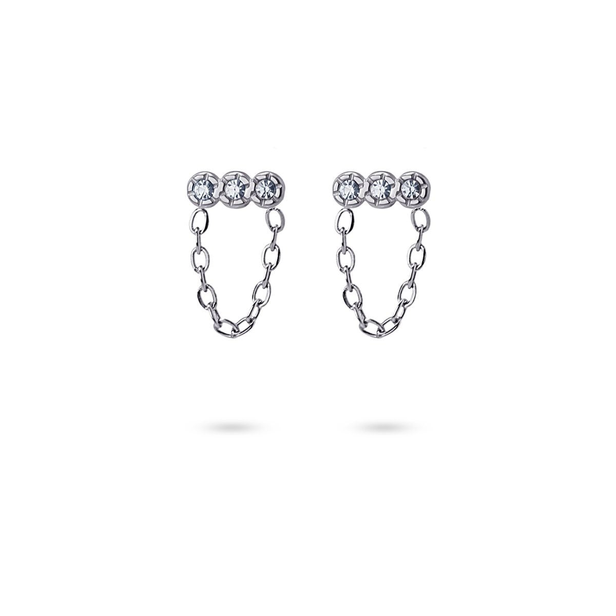 Pendientes Naomi Plateado Anartxy