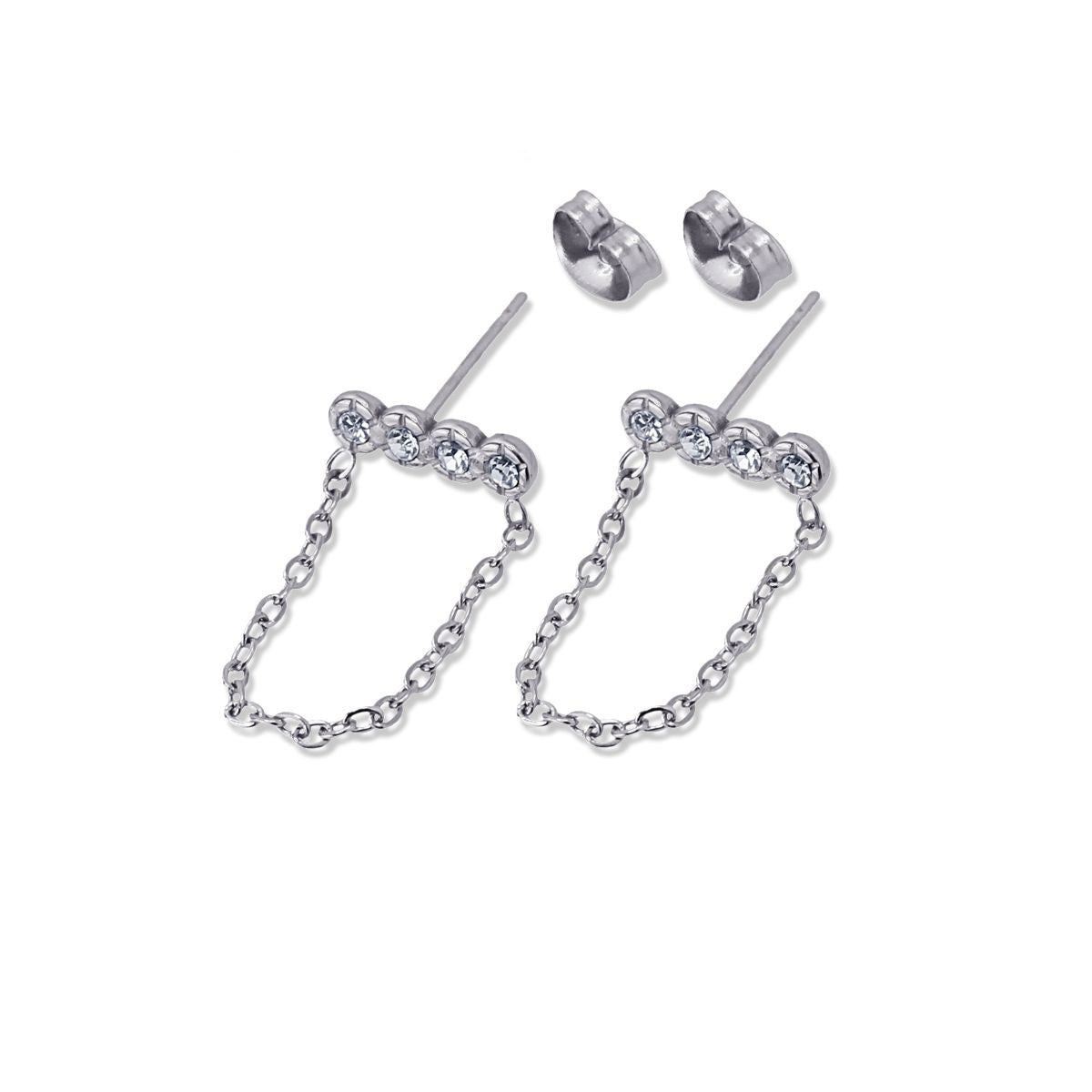 Pendientes Mila Plateado Anartxy