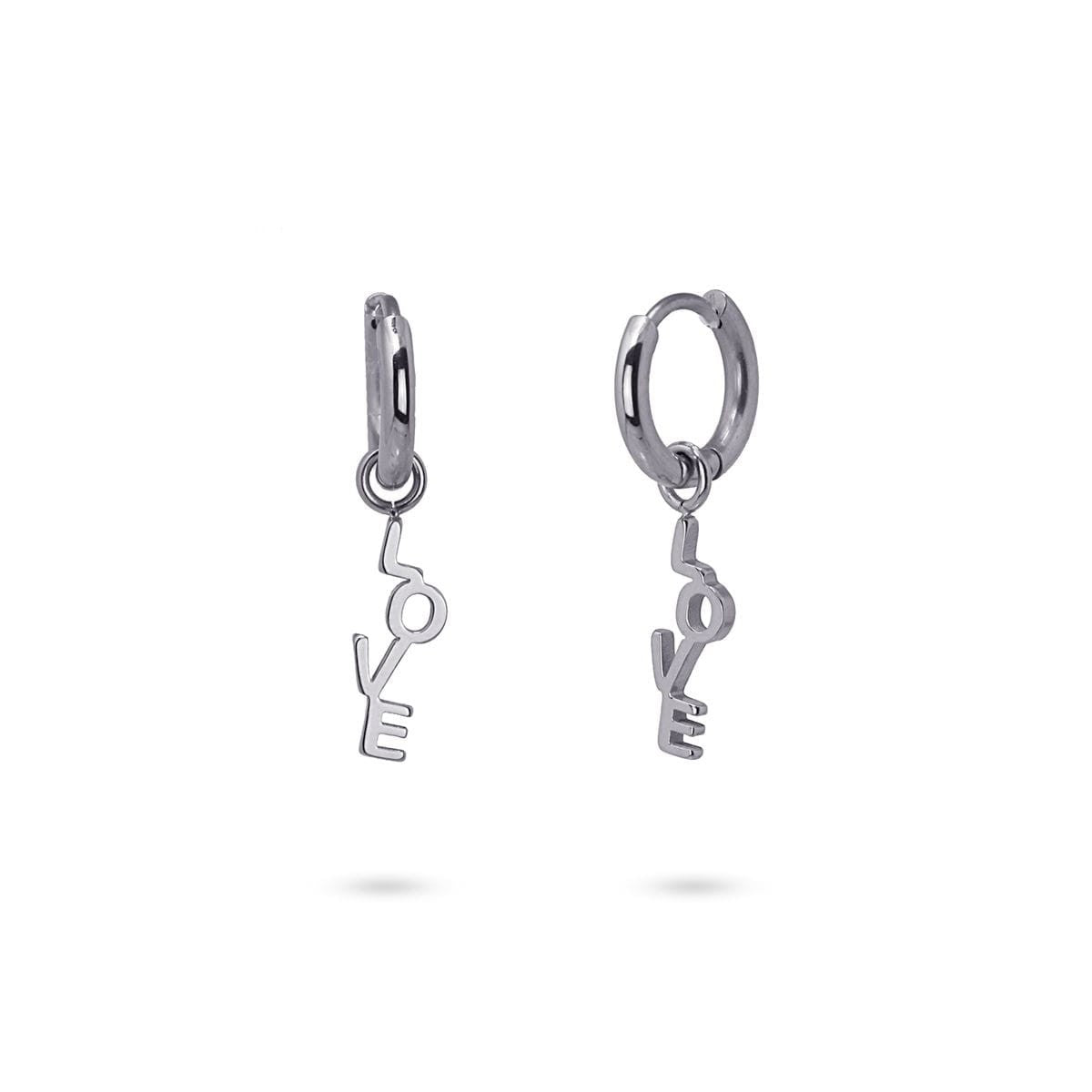 Pendientes Love Plateado Anartxy