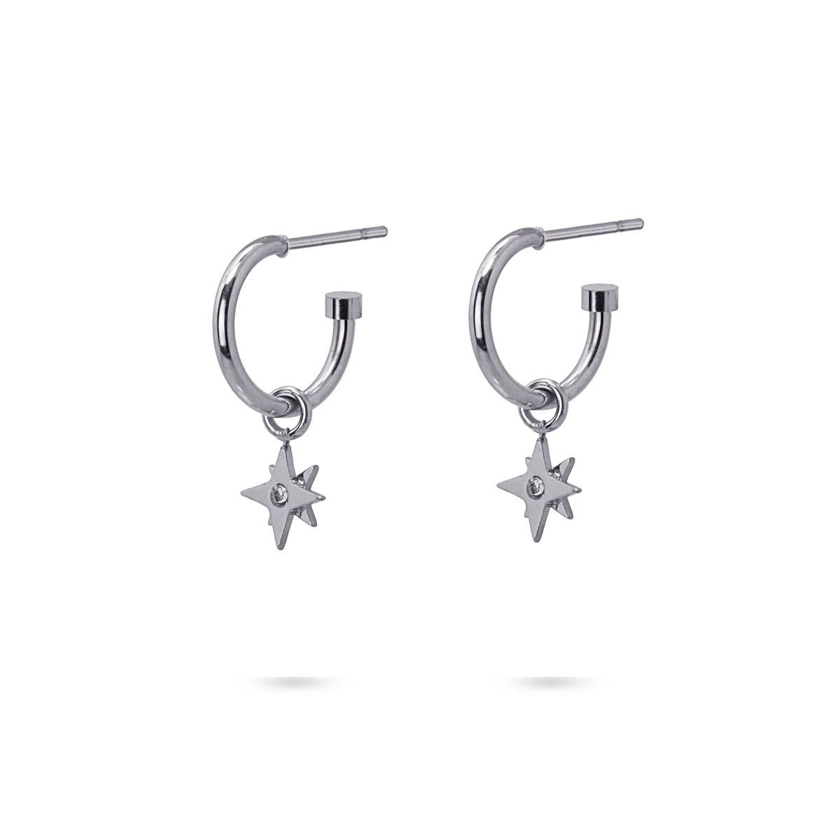Mini aros Manuela Plateado C Anartxy