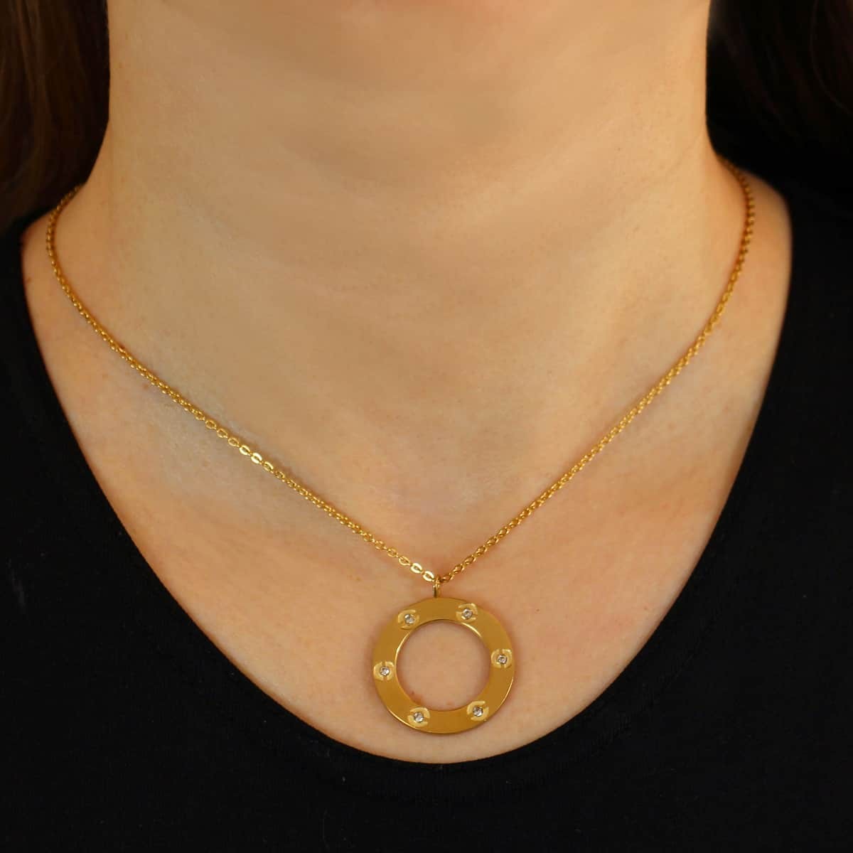 Collar circonitas BCO541 mujer