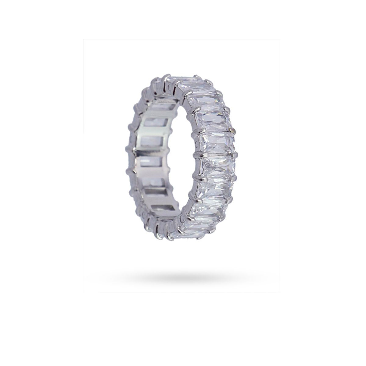 anillo acero quirurgico circonitas anartxy blanco