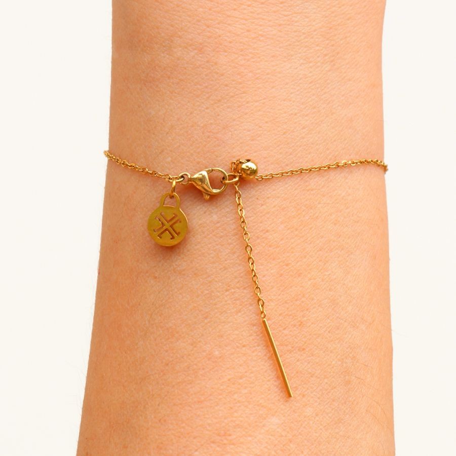 Pulsera Letra Dorado E Anartxy