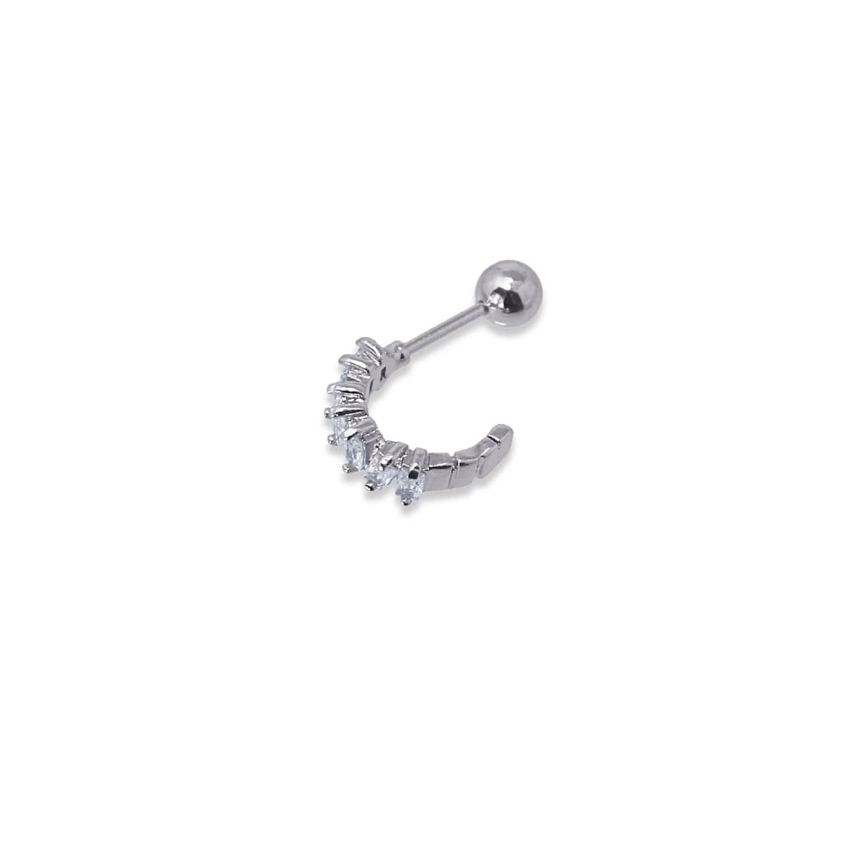 Piercing Claudia Plateado Anartxy