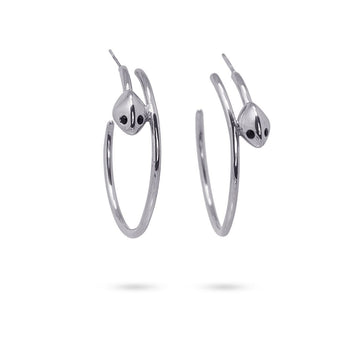 Aros Serpiente Plateado Anartxy