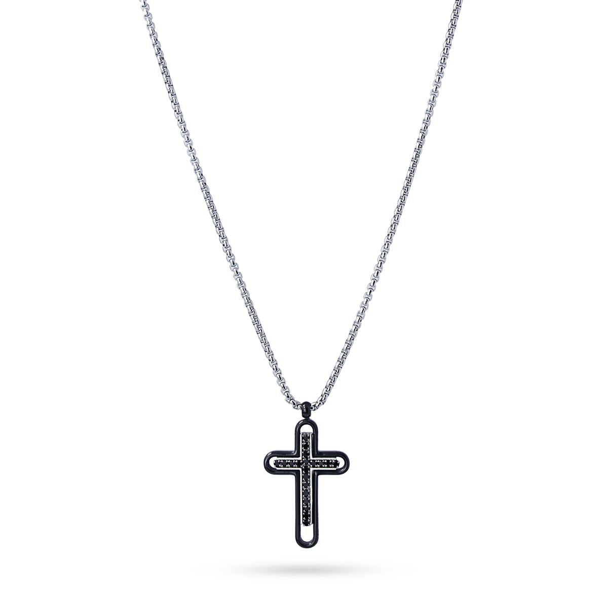 Collar Cruz Negro Anartxy