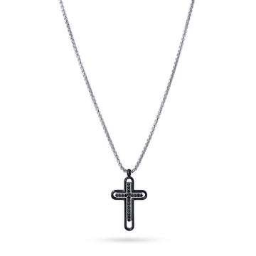 Collar Cruz Negro Anartxy