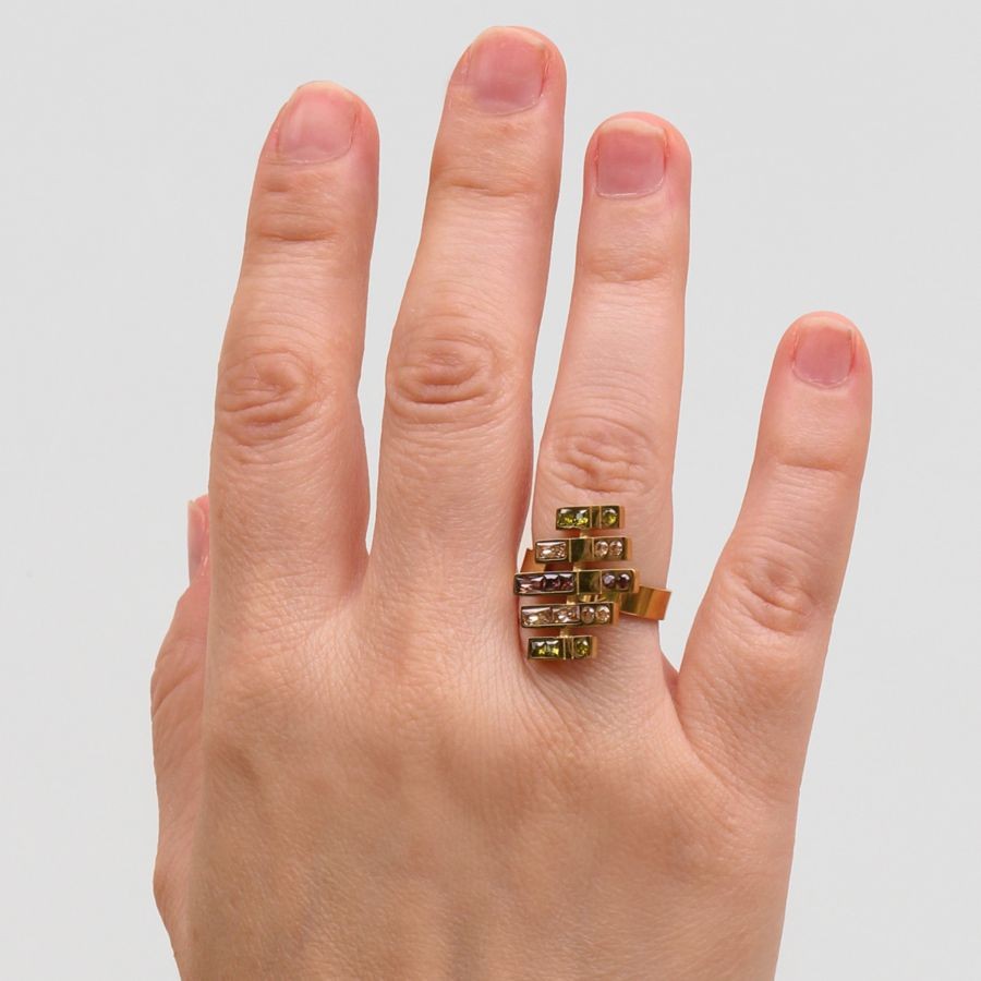 Anillo Antares 14 7 Dorado Anartxy