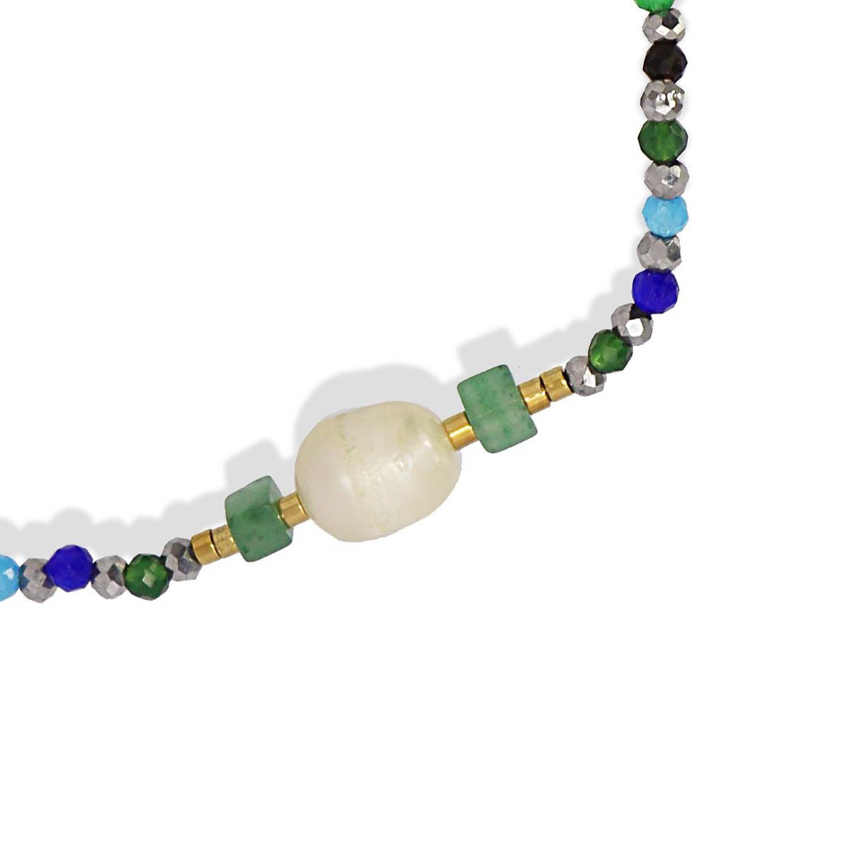 Pulsera piedra y perlas BPU726 2