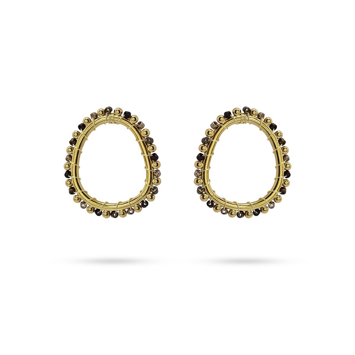 Pendientes Támesis Negro Anartxy