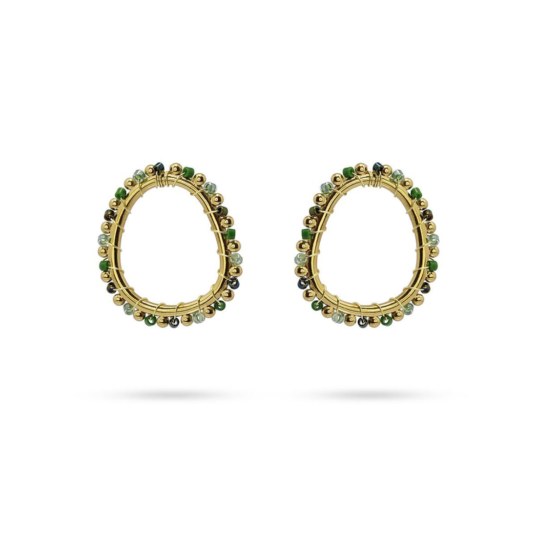 Pendientes Támesis Verde Anartxy