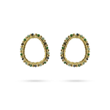 Pendientes Támesis Verde Anartxy