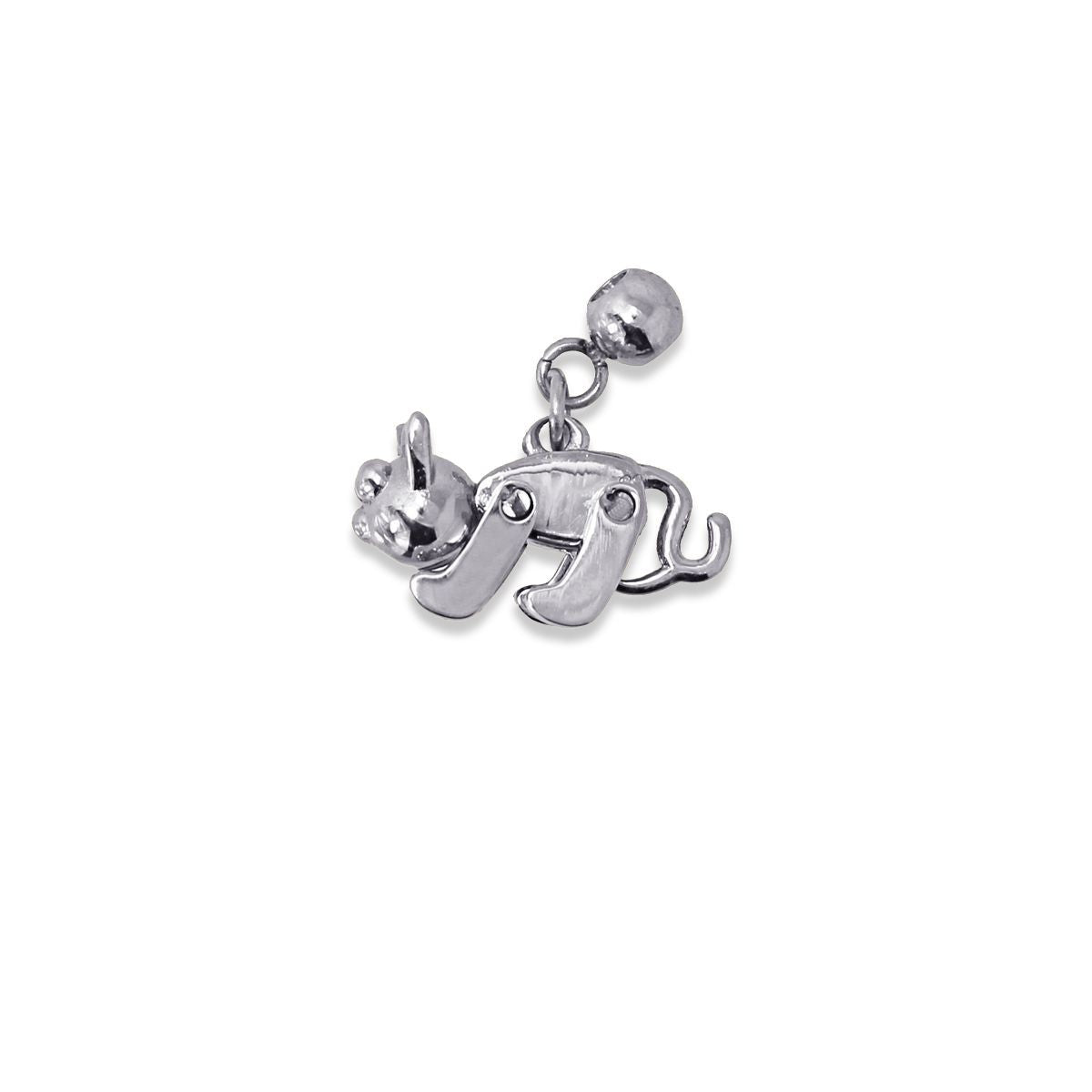 Colgante Mascota Plateado Gato Anartxy