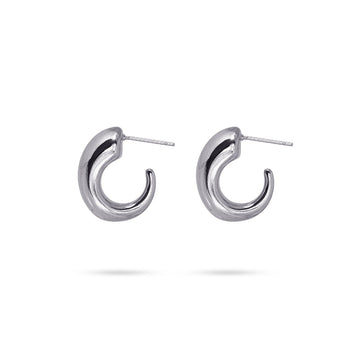 Aros Jada Plateado Anartxy