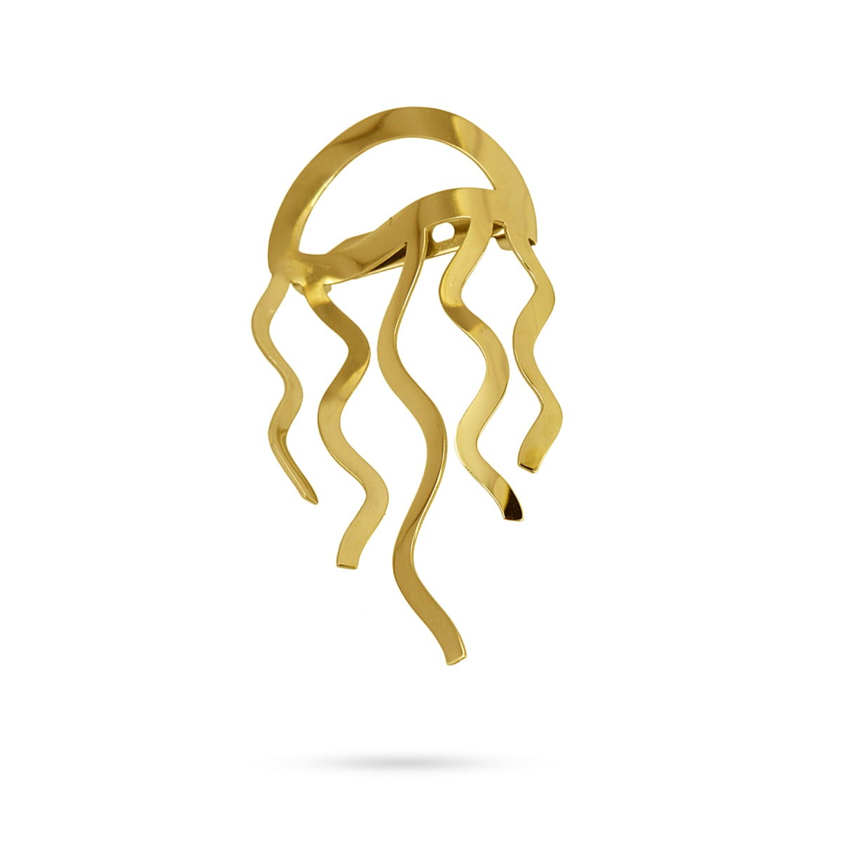 broche acero medusa geométrica anartxy oro