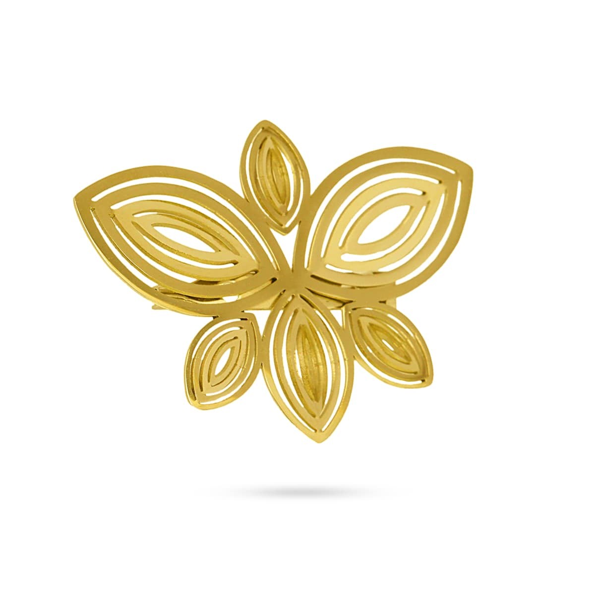 broche acero quirúrgico mariposa geométrica líneas anartxy oro