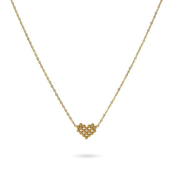 Collar corazón Dorado Anartxy